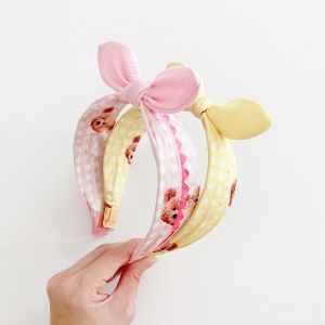 Girl Hairband Bunny Bear Wide (GHB9547)